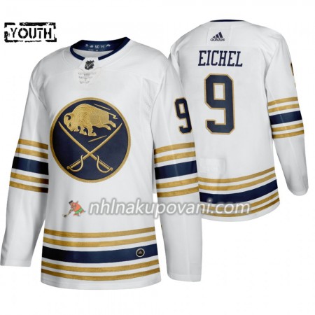 Buffalo Sabres Dresy Jack Eichel 9 50th Anniversary Adidas 2019-2020 Bílá Authentic - Dětské